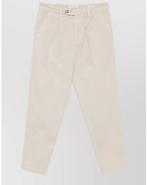 Re-hash Marc Tailored Pants Belt Loops Pockets - White
