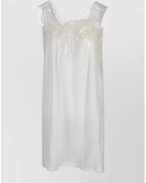 Maison Margiela Silk Mini Dress - White