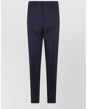 Jil Sander Tailored Trousers Belt Loops Side And Back Pockets - Blue