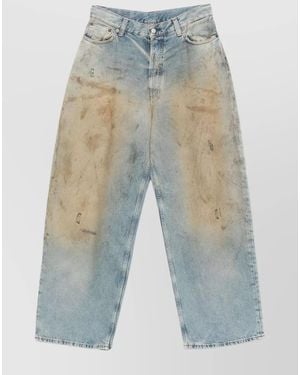 Acne Studios Denim Wide-Leg Jeans - Blue