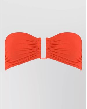 Eres Bandeau Bikini Top - Red