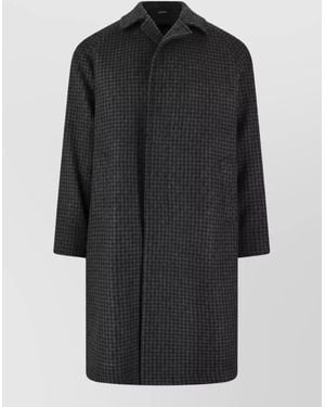 Tagliatore Single Breasted Coat - Black