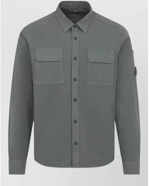 C.P. Company Cotton Gabardine Shirt - Grey