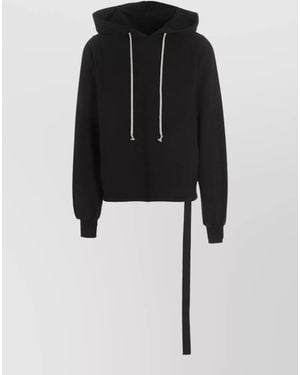 Rick Owens Cotton Oversized Hooded Jacket - Black