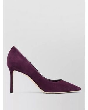Jimmy Choo Suede Court Shoes - Purple