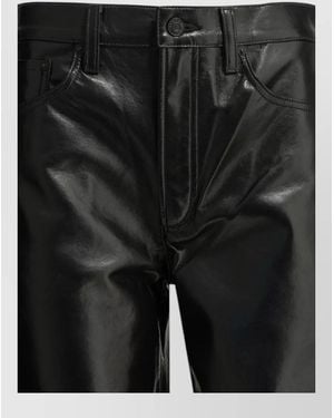 Agolde Arc Jean Casual Pants Shiny Finish - Black