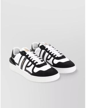 Lanvin Leather Low-Top Trainers - White