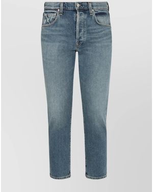 Citizens of Humanity Denim Tapered-Leg Jeans - Blue