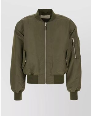Entire studios Nylon Padded Bomber Jacket - Green