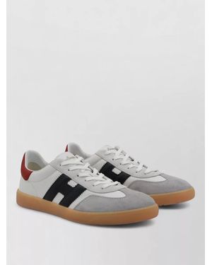 Hogan Leather Low-Top Trainers - Grey