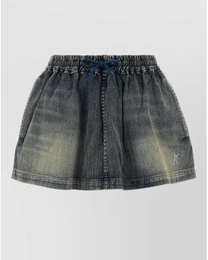 Balenciaga Denim Mini Skirt - Grey