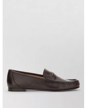 Chloé Leather Loafers - Grey