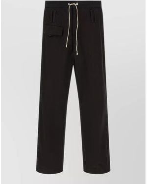 NAMACHEKO Trireme Tailored Trousers Belt Loops Pockets - Black