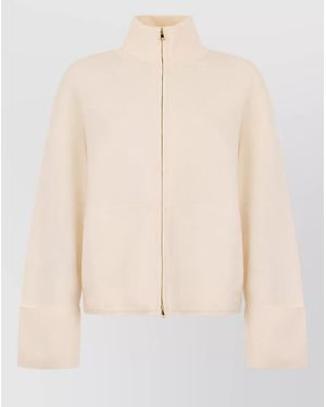 Max Mara Lightweight Zip Jacket - Natural