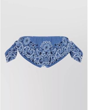 Miu Miu Printed Brief - Blue