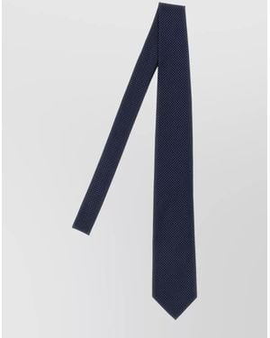 Tom Ford Silk Slim Tie Patterned Design - Blue