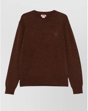 Baracuta Virgin Wool Crew-Neck Jumper - Brown