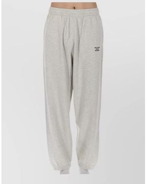 Drole de Monsieur Track Trousers Side Pockets Elastic Cuffs - Grey