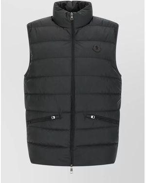 Moncler Lechtal High Neck Padded Sleeveless Jacket - Black