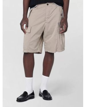 DSquared² Cotton Cargo Bermuda Shorts - Natural