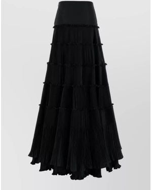Blumarine Taffeta Full Skirt - Black