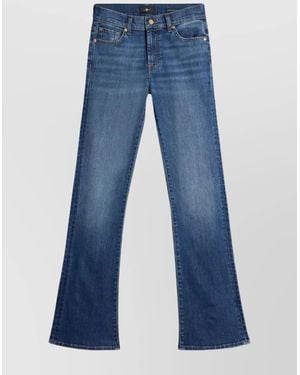 7 For All Mankind Slim Bootcut Jeans Five-Pocket Design - Blue