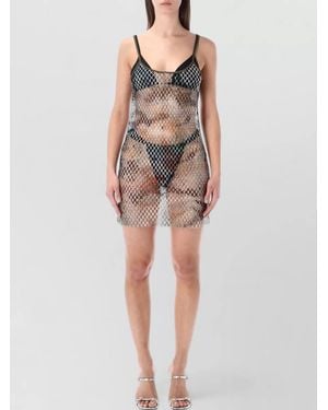 DIESEL Kasy Mesh Beach Mini Dress - Multicolour