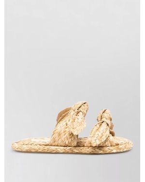 Zimmermann Woven Knot-Detail Sandals - Metallic