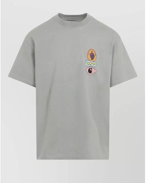 Carhartt Grapes Graphic Short Sleeve Cotton T-Shirt - Grey