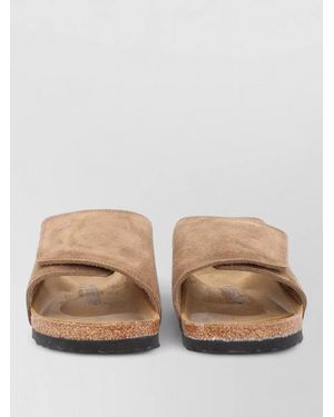 Birkenstock Suede Leather Sandals - Natural