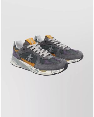 Premiata Mase Trainers With Round Toe And Rubber - Grey