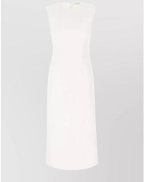 Sportmax Padded Midi Dress - White