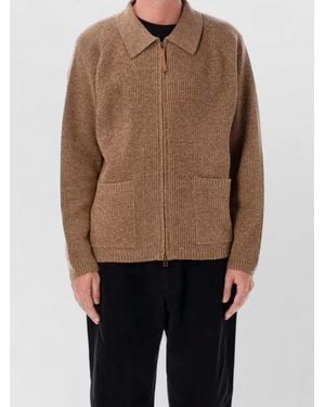 Universal Works Ribbed Zip Cardigan - Multicolor