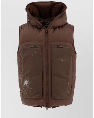 Undercover Down Puffer Jacket - Brown