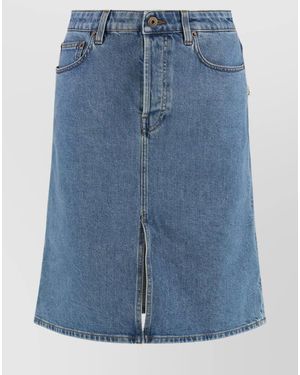 Burberry Denim Skirt - Blue
