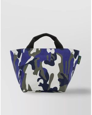 Herve Chapelier Printed Canvas 1027F Shopping Bag in Blue | Lyst
