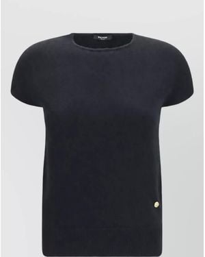 Balmain Cashmere Merino Wool Sleeveless Sweater - Black