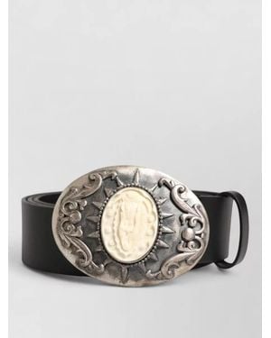 Dolce & Gabbana Leather Belt - Metallic