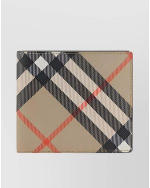 Burberry Check Bifold Wallet - Grey