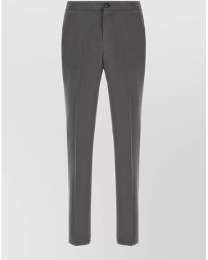 Pal Zileri Capsule Trousers Button Detail Side Pockets - Grey