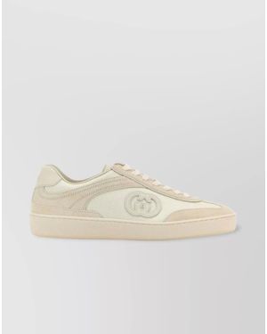 Gucci Leather Low-Top Trainers - Natural