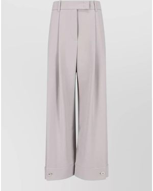 Giorgio Armani Silk Wide-Leg Trousers - Multicolour