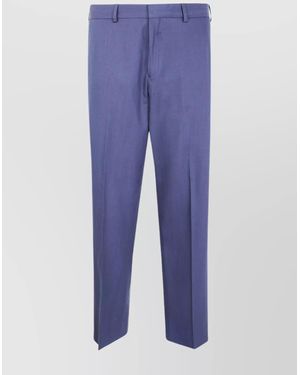 Paul Smith Pants With Back Pockets And Belt Loops - Blue