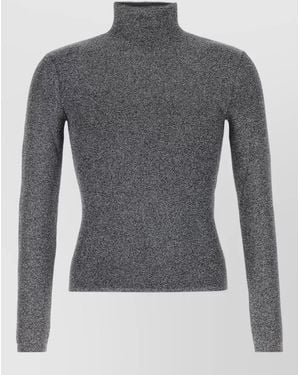 Gucci Stretch Jersey Turtleneck Jumper Slim Fit - Grey
