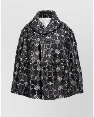 Comme des Garçons Lace Fitted Jacket - Grey