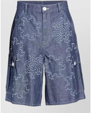 Marni Denim Shorts Cargo Pockets - Blue