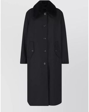 Our Legacy Virgin Wool Single-Breasted Coat - Black