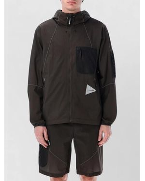 and wander Breathe Rip Outdoor Hood Layered City - Black