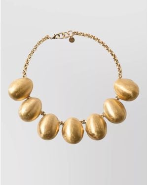 Jacquemus Chunky Chain Necklace Copper Brass Pendants - Metallic