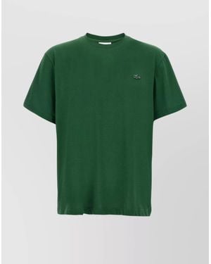 Lacoste Crew Neck Logo Patch T-Shirt - Green